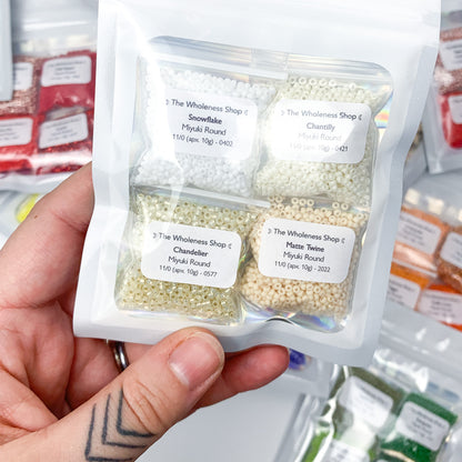 Mystery Miyuki Round Bead Bundle | 4 × 10g packs | Curated + discounted