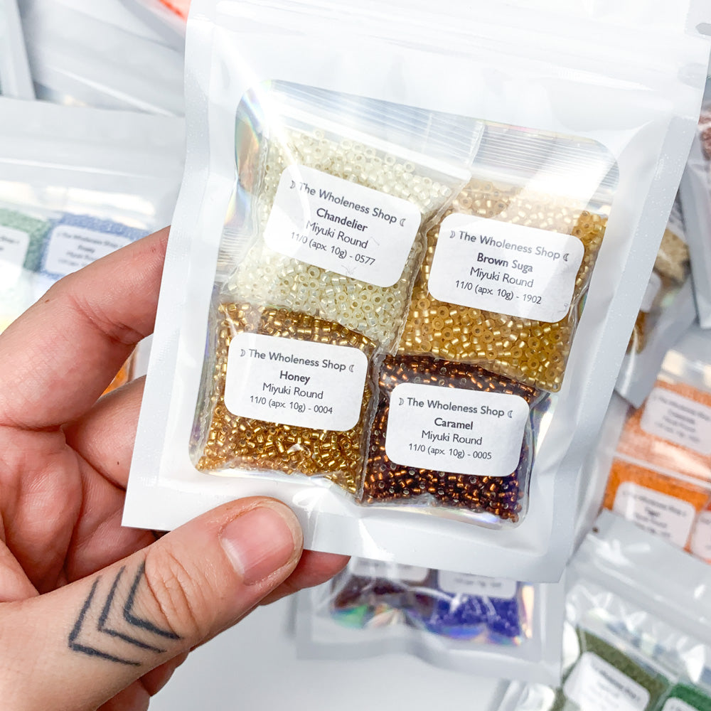Mystery Miyuki Round Bead Bundle | 4 × 10g packs | Curated + discounted