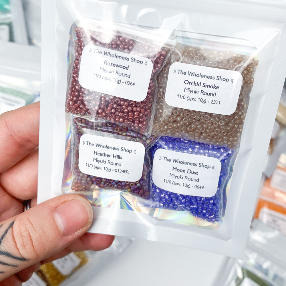 Mystery Miyuki Round Bead Bundle | 4 × 10g packs | Curated + discounted