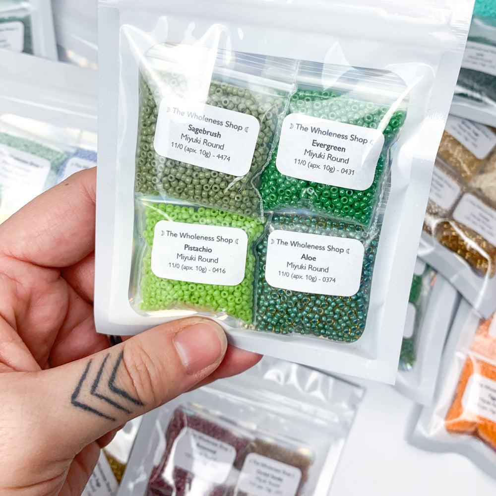 Mystery Miyuki Round Bead Bundle | 4 × 10g packs | Curated + discounted
