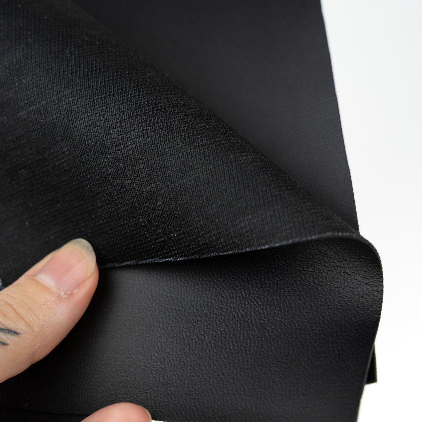 Faux Leather Backing Material | Black | Approx. 6x4 Inches