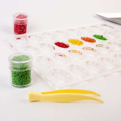 Clear Acrylic Bead Separator (32 Compartments)