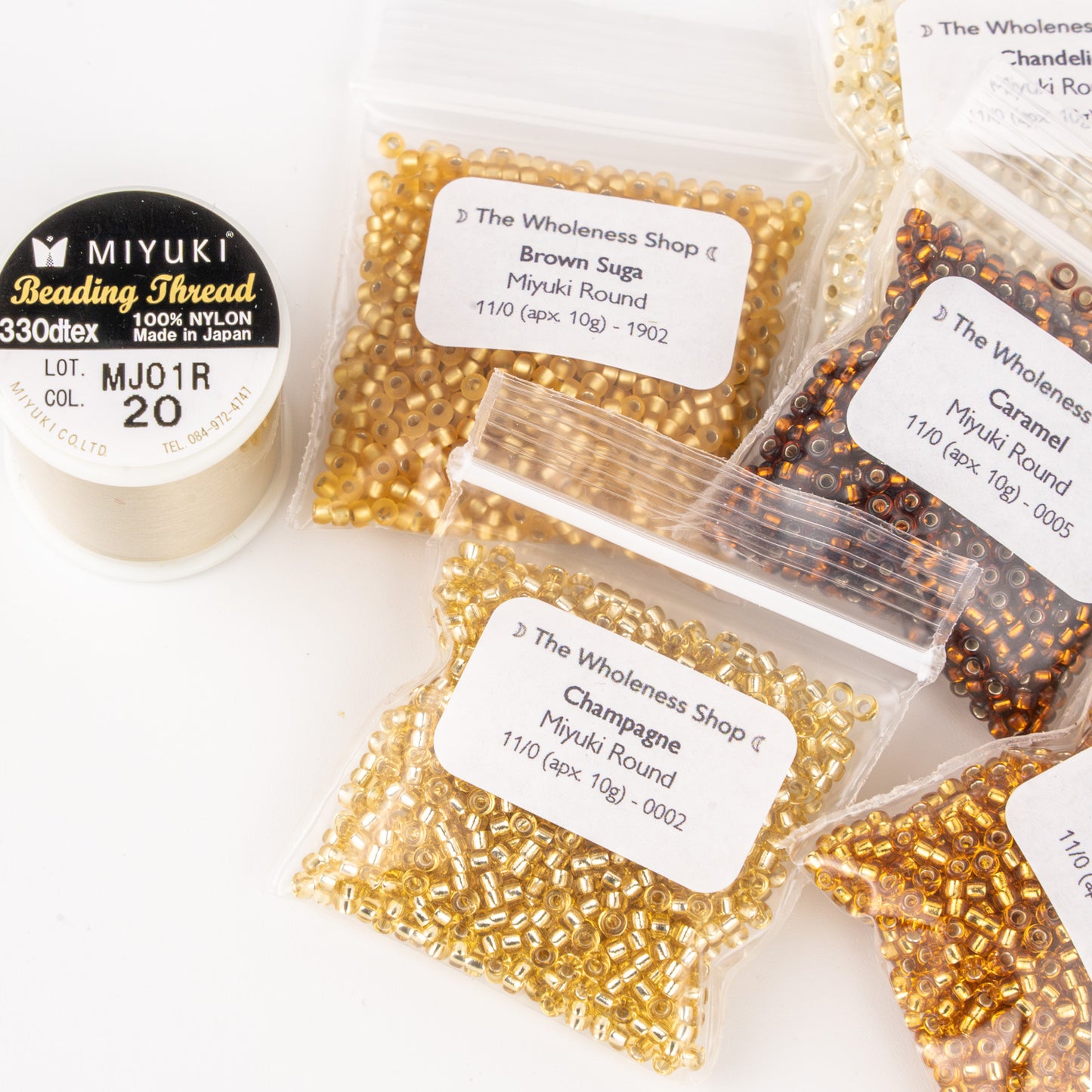 Golden Hour Beading Kit | 10g Each of 6 Rich, Warm Miyuki Seed Beads