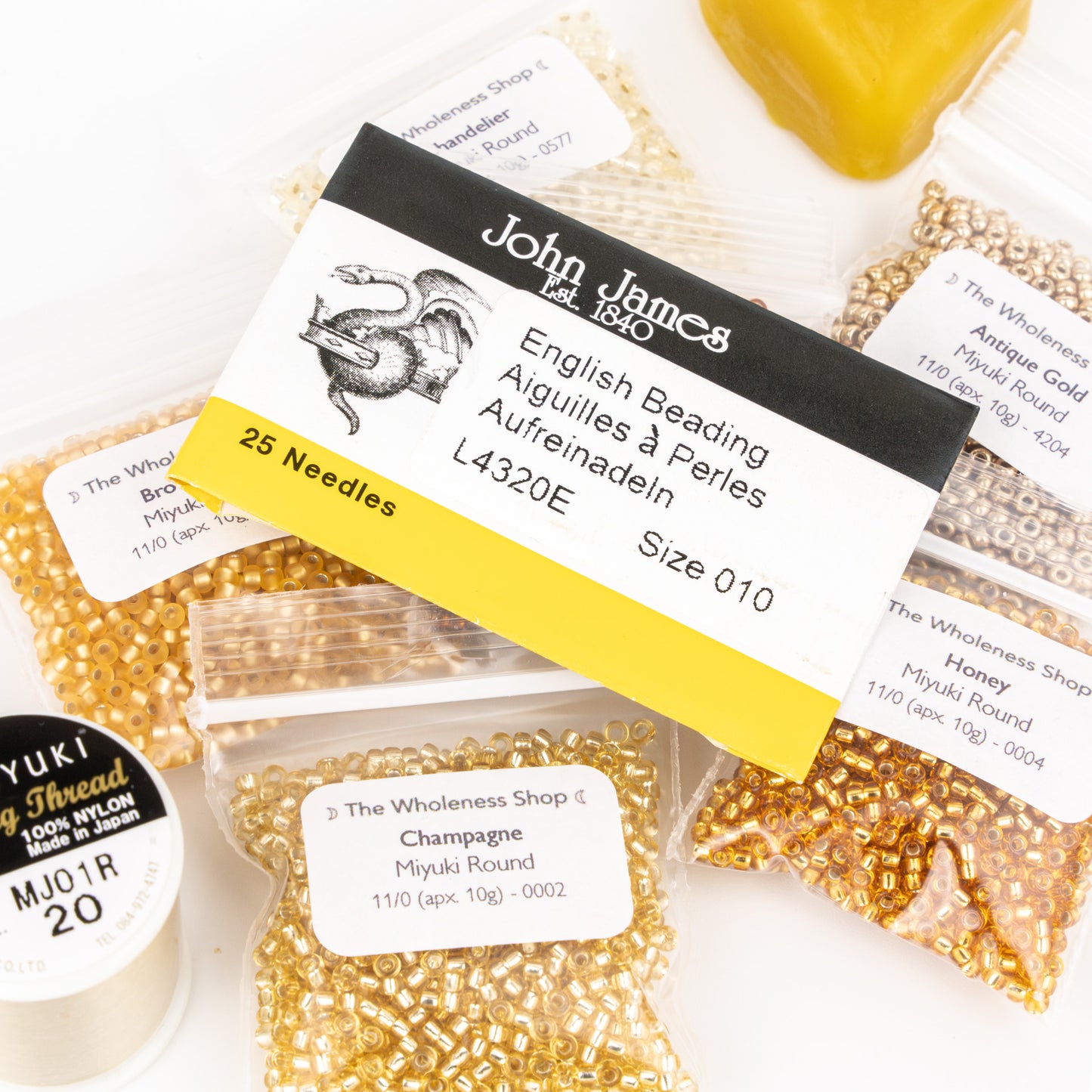 Golden Hour Beading Kit | 10g Each of 6 Rich, Warm Miyuki Seed Beads