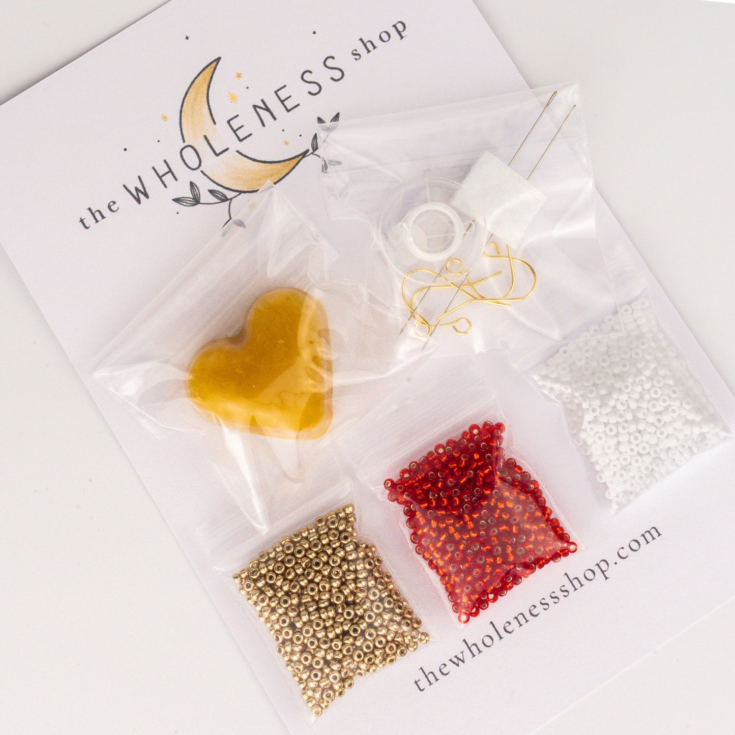 Ruby Beading Kit | Miyuki Seed Beads | 5g of 3 Striking Colors + FREE Pattern