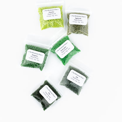 20% Off |Moss & Meadow Bead Bundle | 10g of 6 Gradient Green Shades | Miyuki 11/0 Seed Beads