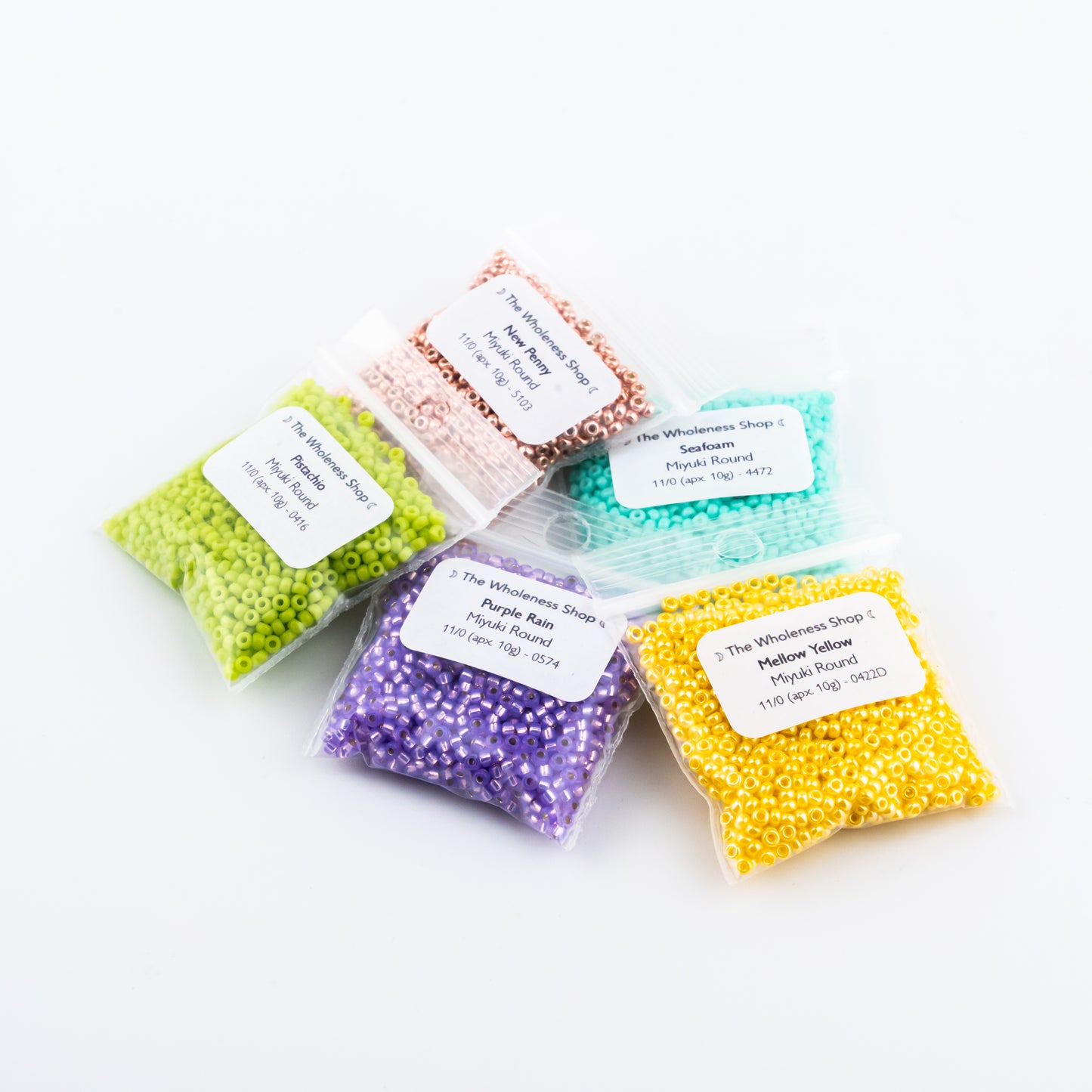 20% Off |Rainbow Sherbet Bead Bundle | 10g of 5 Spring-Ready Colors | Miyuki 11/0 Seed Beads