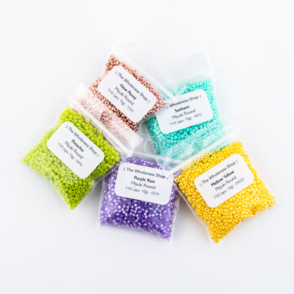 20% Off |Rainbow Sherbet Bead Bundle | 10g of 5 Spring-Ready Colors | Miyuki 11/0 Seed Beads