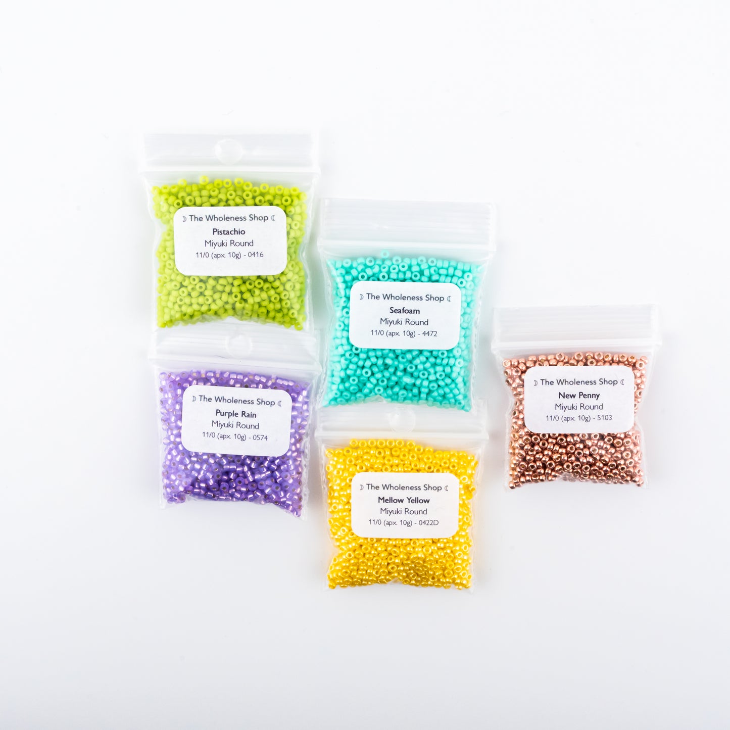 20% Off |Rainbow Sherbet Bead Bundle | 10g of 5 Spring-Ready Colors | Miyuki 11/0 Seed Beads