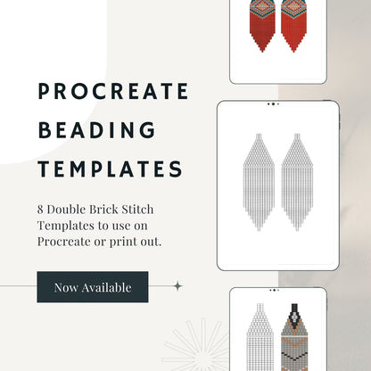 Double Brick Stitch Tablet Beading Templates