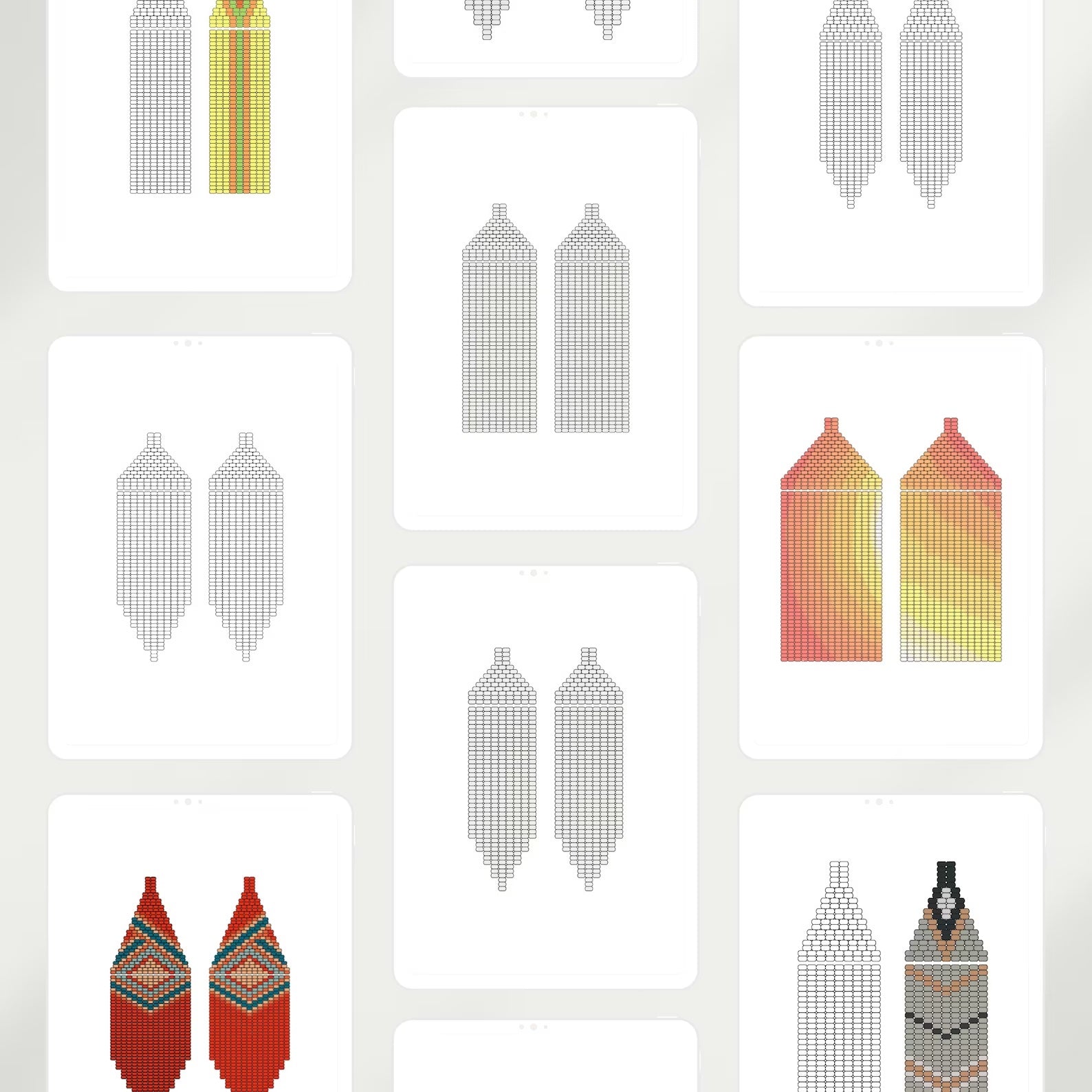 BUNDLE 16 Fringe Earring Beading Templates for Tablet – The Wholeness Shop bundle-16-fringe-earring-beading-templates-for-tablet-the-wholeness-shop