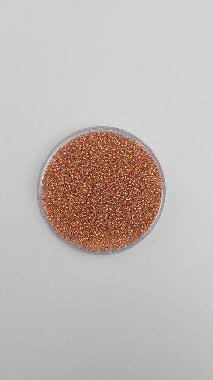 Fire AB - Miyuki Round Seed Beads - 11/0 - 1008 - Orange