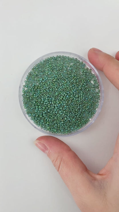 Picasso Turquoise - Miyuki Round Seed Beads - 11/0 - 4514 - Green/Blue