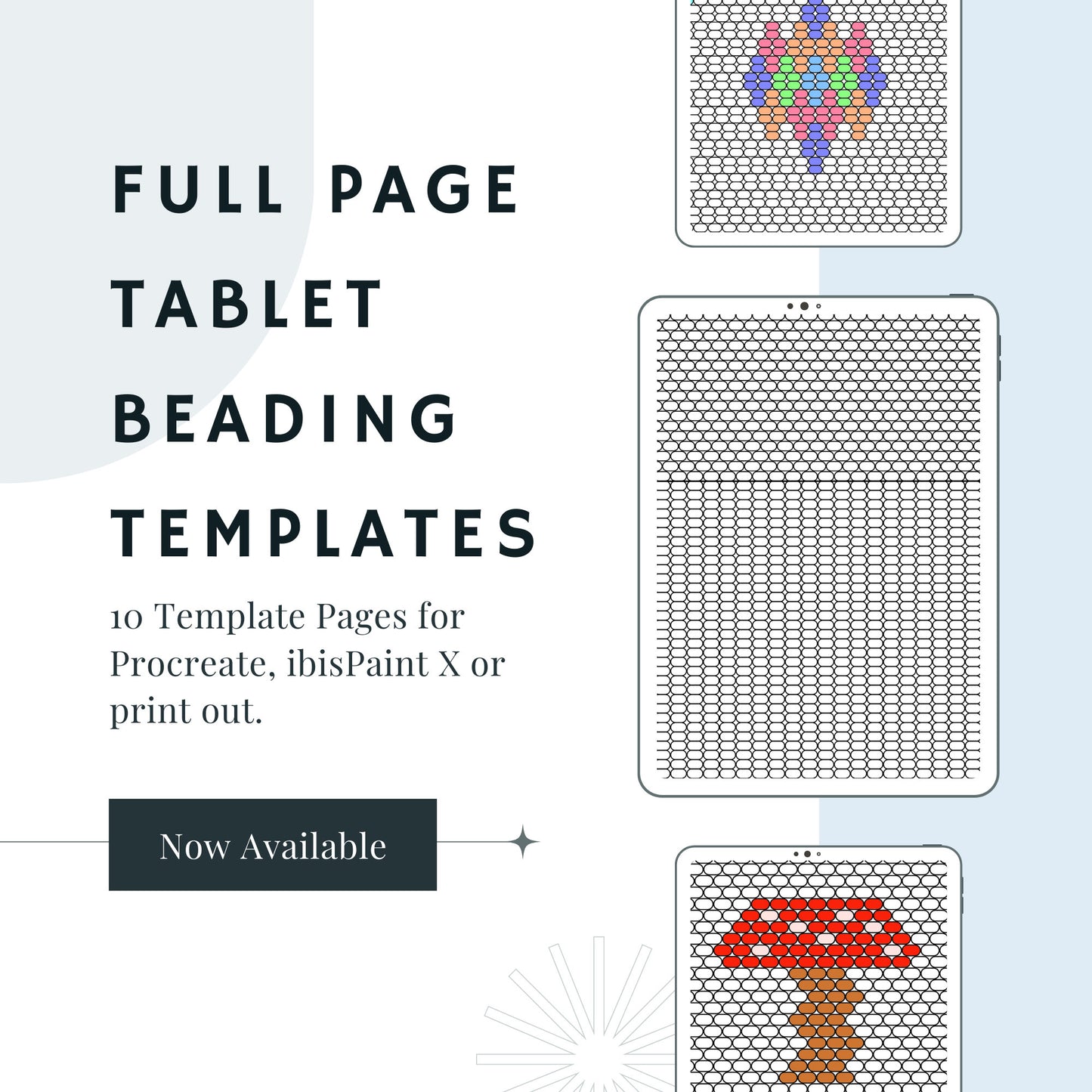 BUNDLE Full Page Beading Templates for Tablet