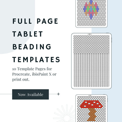 BUNDLE Full Page Beading Templates for Tablet