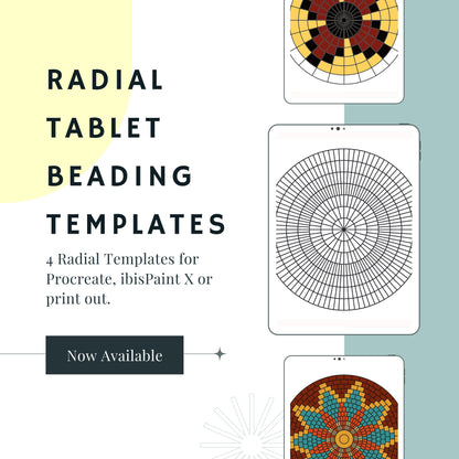 Radial Beading Templates for Tablet