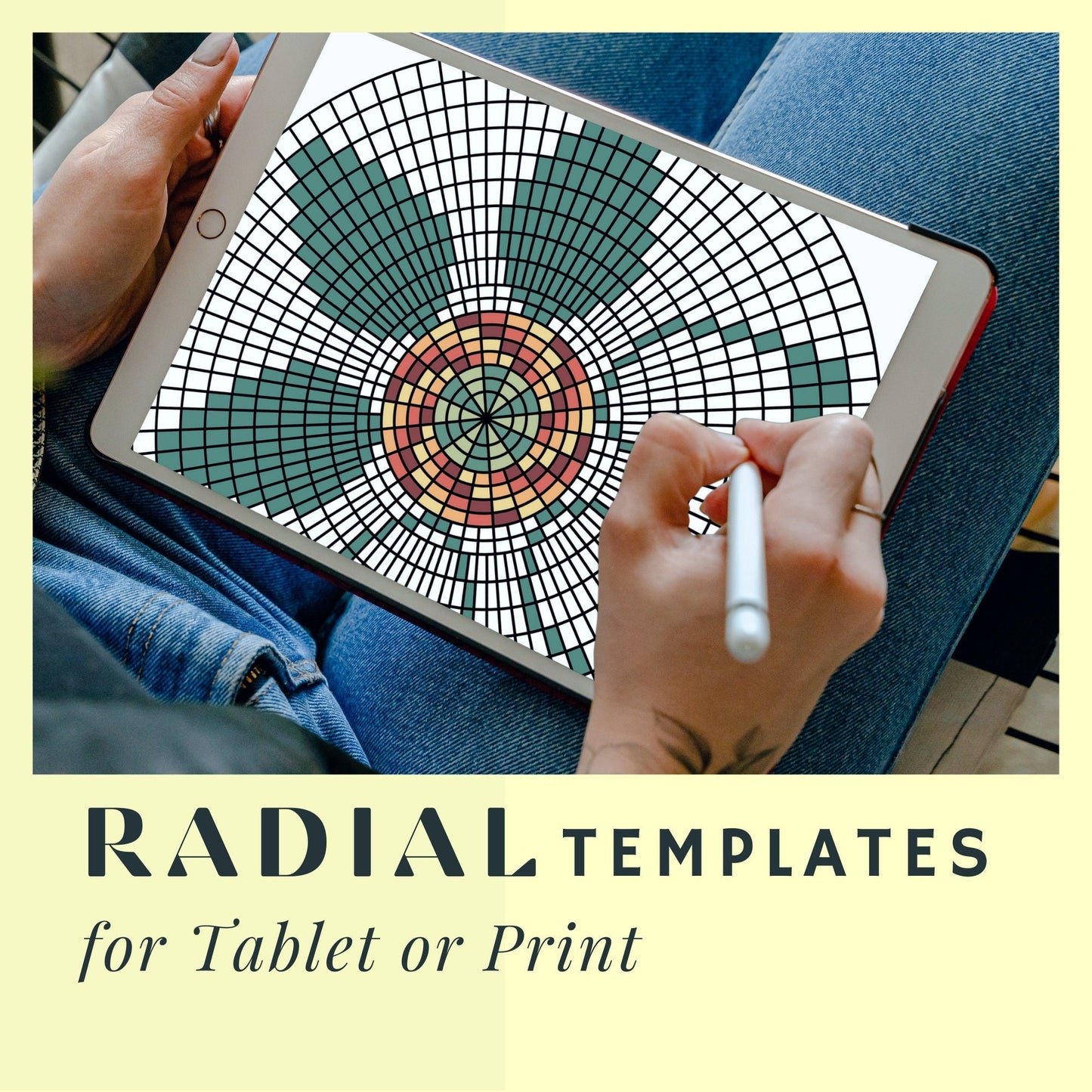 Radial Beading Templates for Tablet